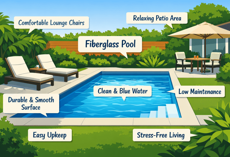 Benefits of Fiberglass Pools for Modern Backyards